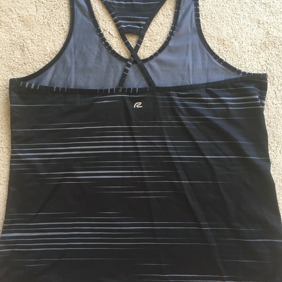 RoadRunner Sports Workout Tank--Blk Pattern-XL - Picture 2 of 2
